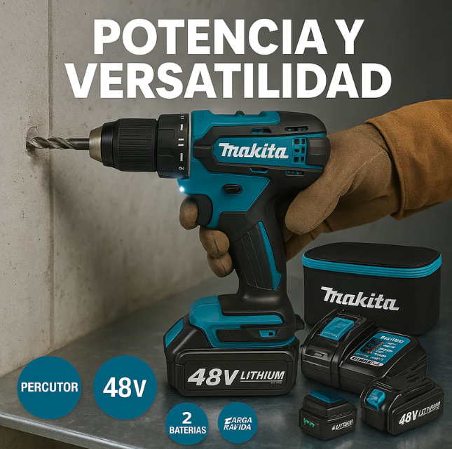 TALADRO 48 VOLTIOS MAKITA MANDRIL DE 3/8